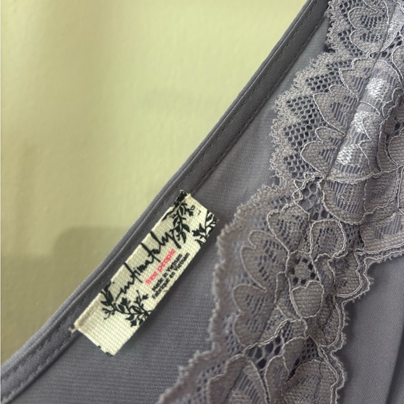 Free People - Size L - In This Groove Mini Slip liquid silver - Picture 2 of 6